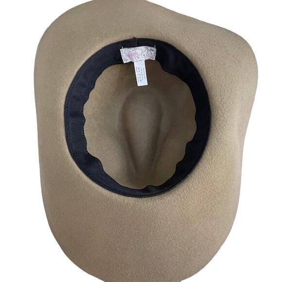 Free People women's camel colored felt hat with headband. - Picture 5 of 6
